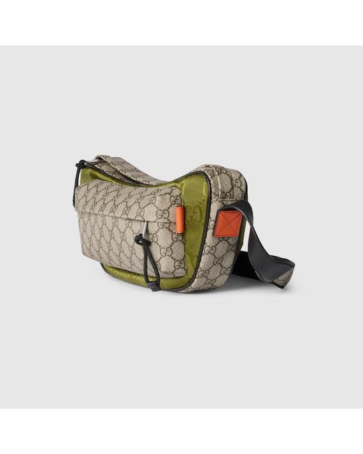 Borsa A Tracolla Match Con Gg Misura Media di Gucci in Green da Uomo