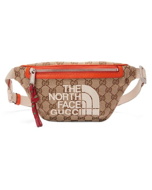 Gucci The North Face X Belt Bag in Natural for Men | Lyst
