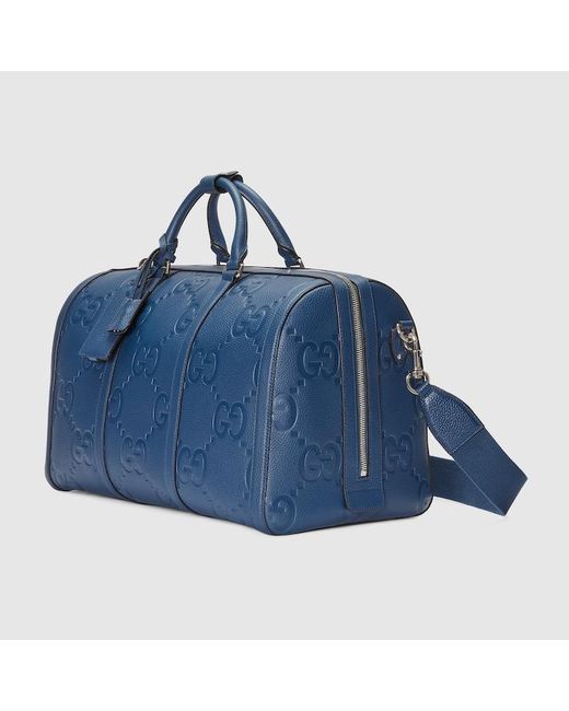 Bolsa de Viaje Pequeña con GG Jumbo Gucci de hombre de color Blue