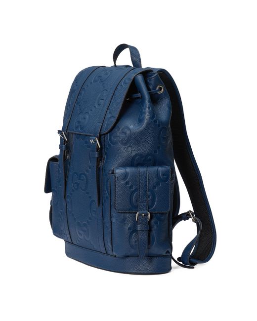 Gucci Blue Jumbo GG Backpack for men