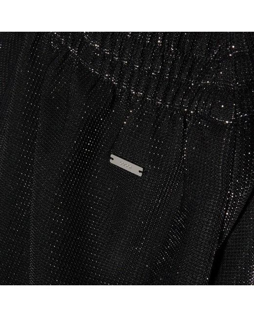Gucci Black Jersey Pants With Iridescent Effect, Size 38 It, Ready-To-Wear
