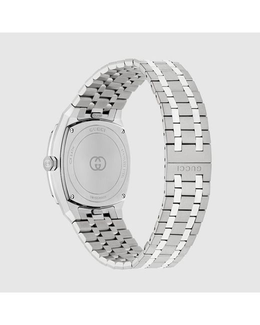 Gucci 25H Uhr, 36 Mm in Metallic für Herren