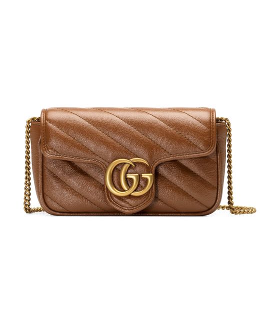 Mini borsa gg marmont matelasséGucci in Pelle di colore Marrone - 9% di  sconto | Lyst