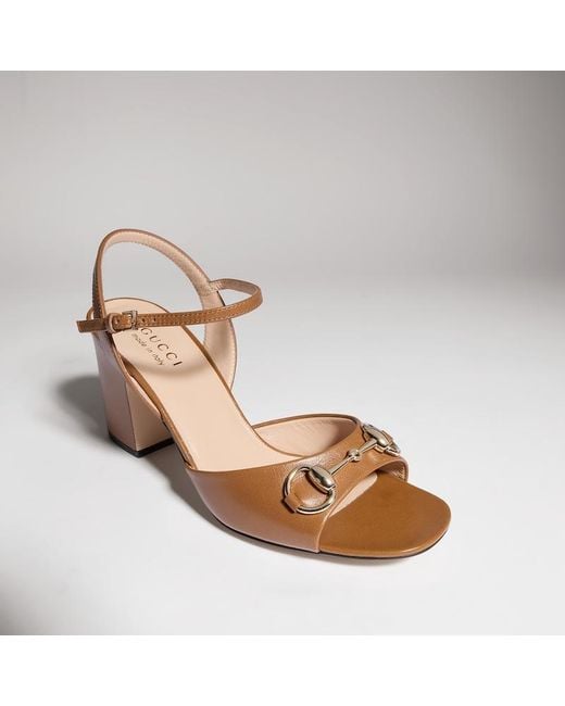 Gucci Metallic Horsebit Sandal