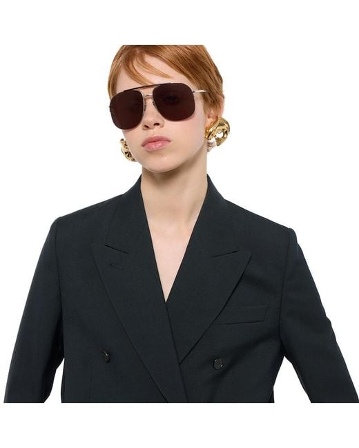 Gucci Black Double-Breasted Wool Jacket