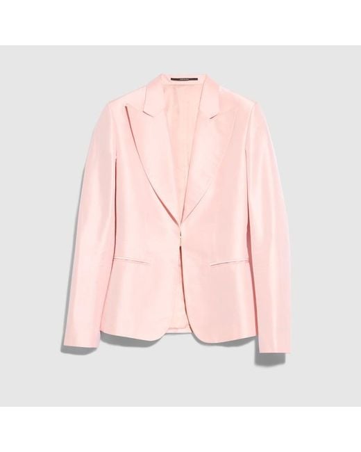 Gucci Pink Fine Silk Faille Jacket