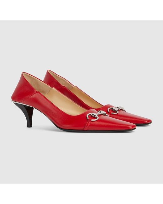 Gucci Red Vittoria Pump