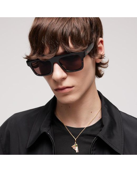 Gucci Brown Square-Frame Sunglasses for men