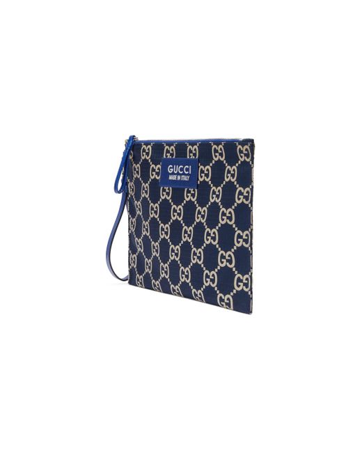 Gucci Blue GG Ripstop Pouch for men