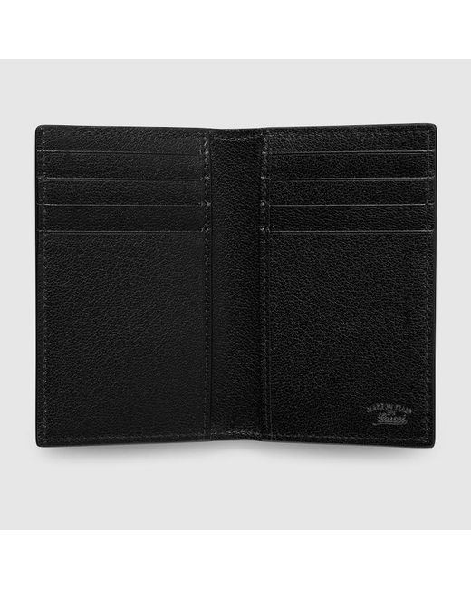 Gucci Black Lira Card Case, Leather for men