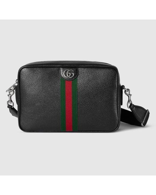Gucci Black Ophidia Medium Crossbody Bag, Leather for men