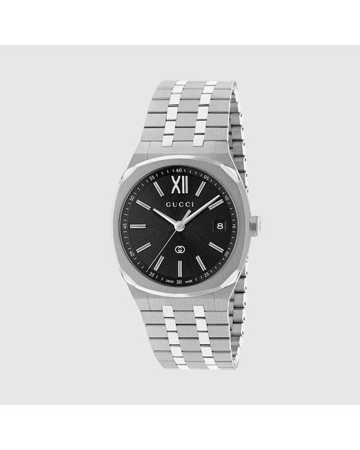 Gucci 25H Uhr, 36 Mm in Metallic für Herren