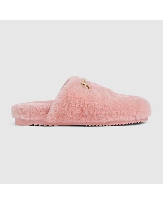Gucci Pink Mule With Horsebit