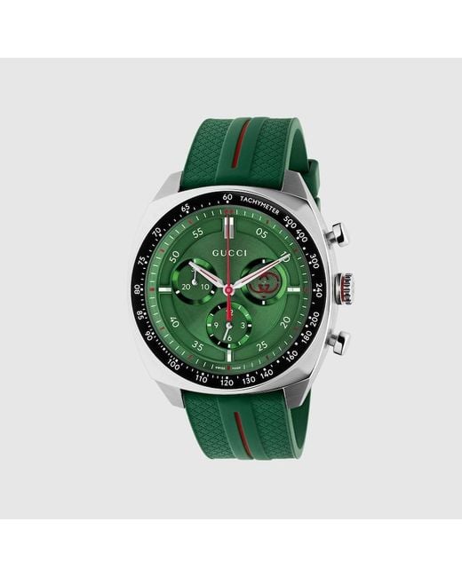 Gucci Green Interlocking Watch, 41Mm for men
