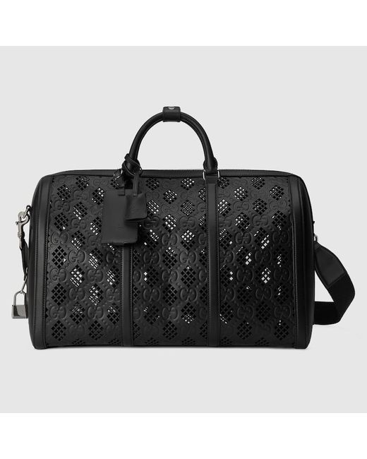 Gucci Black GG Large Duffle Bag for men