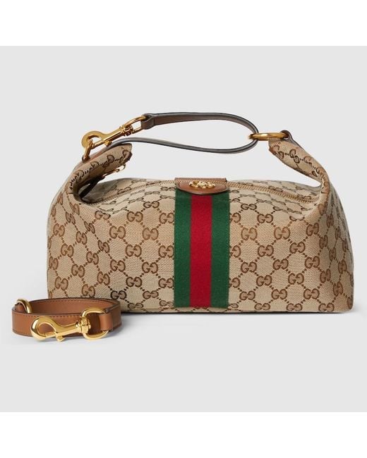 Gucci Brown Vanity Medium Top Handle Bag