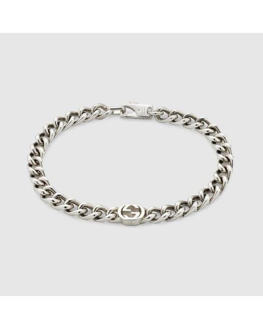 Gucci Metallic Interlocking Bracelet