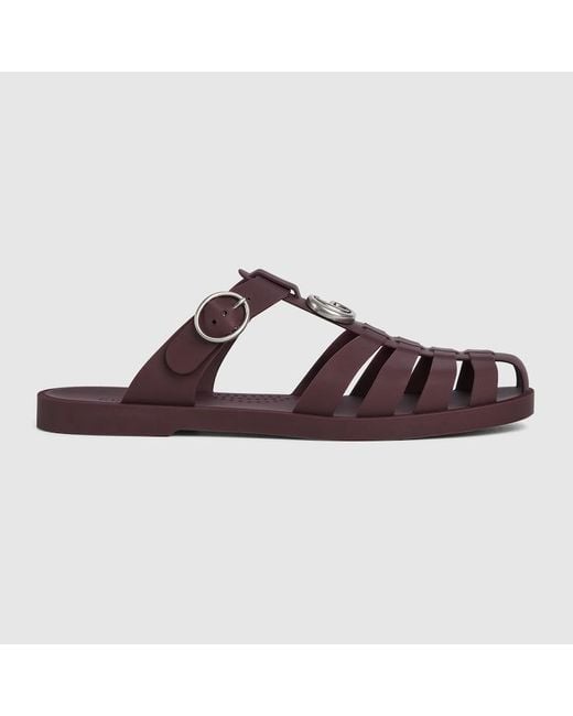 Gucci Herrenmule Mit Doppel G, Grösse in Brown für Herren