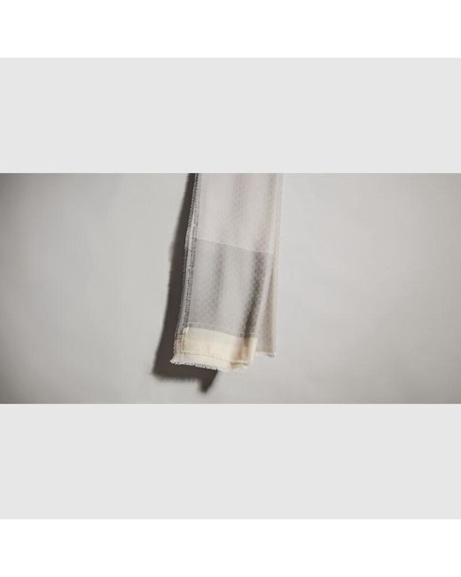 Gucci Gray Gg Wool Cashmere Silk Stole