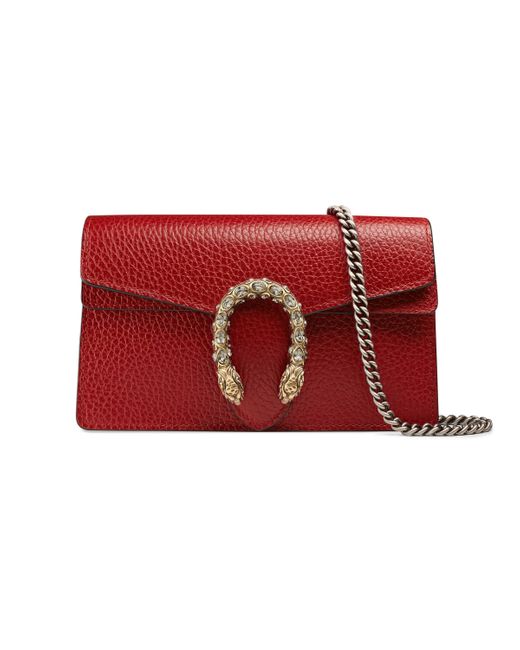 Mini borsa dionysusGucci in Pelle di colore Rosso - 67% di sconto - Lyst