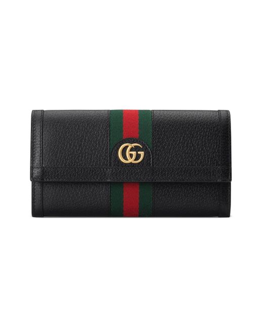Gucci Black Ophidia Continental Brieftasche