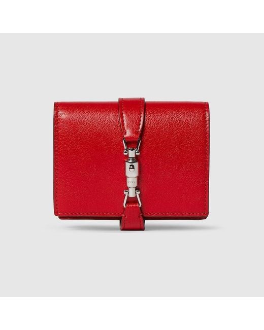 Gucci Red Jackie Medium Wallet