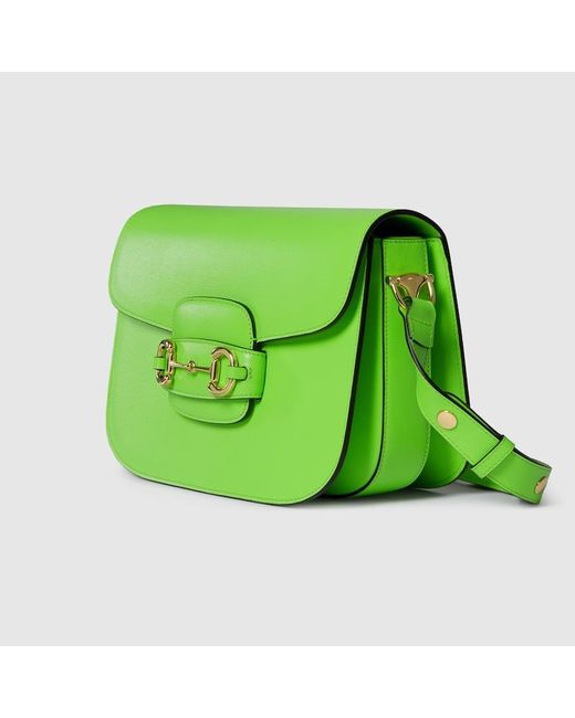 Gucci Green Horsebit 1955 Small Shoulder Bag