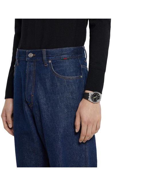 Gucci Black 25H Watch, 40Mm for men