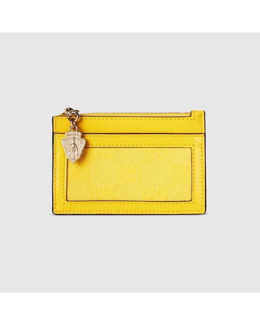 Gucci Yellow Luce Card Case Wallet