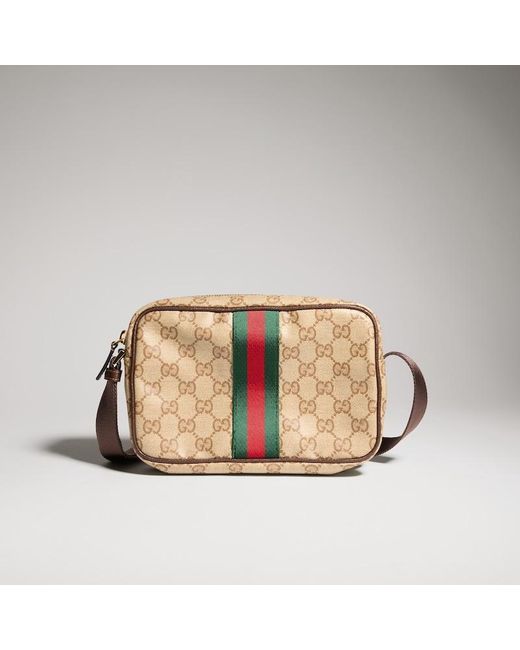 Mini Borsa Gg Con Web di Gucci in Natural