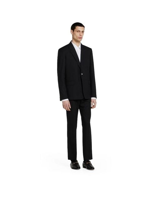 Gucci Black Wool Suit for men