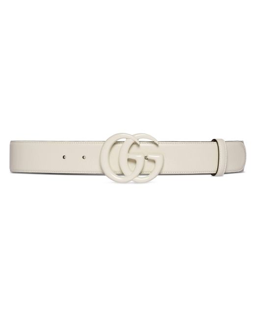 Gucci Natural GG Marmont Wide Belt