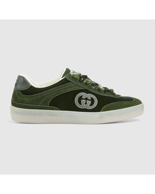 Gucci Green G75 Sneaker, Size 34 It