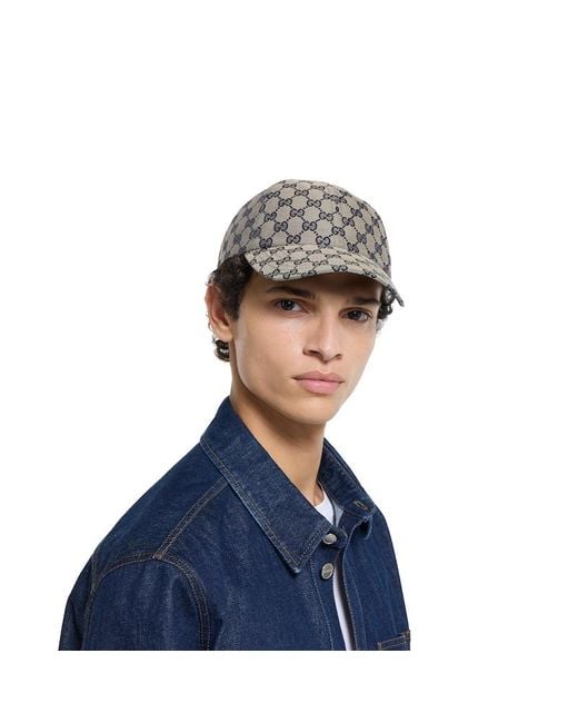 Casquette En Toile De Coton Motif Gg, Taille Gucci pour homme en coloris Gray
