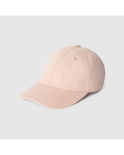 Gucci Pink Canvas Baseball Hat