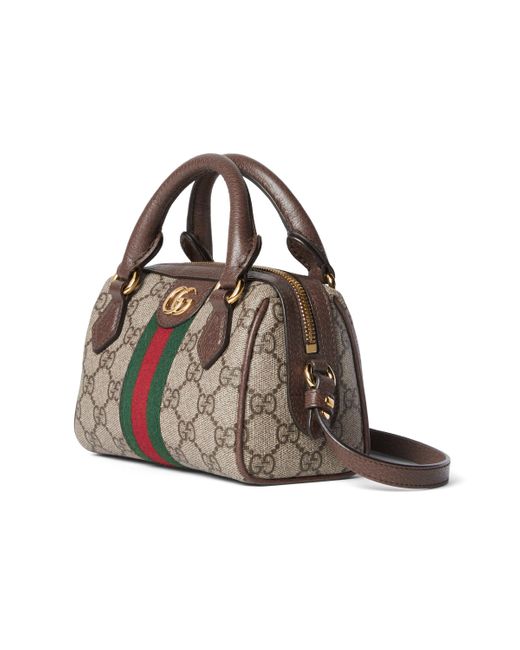 Gucci Brown Ophidia Super Mini Bag