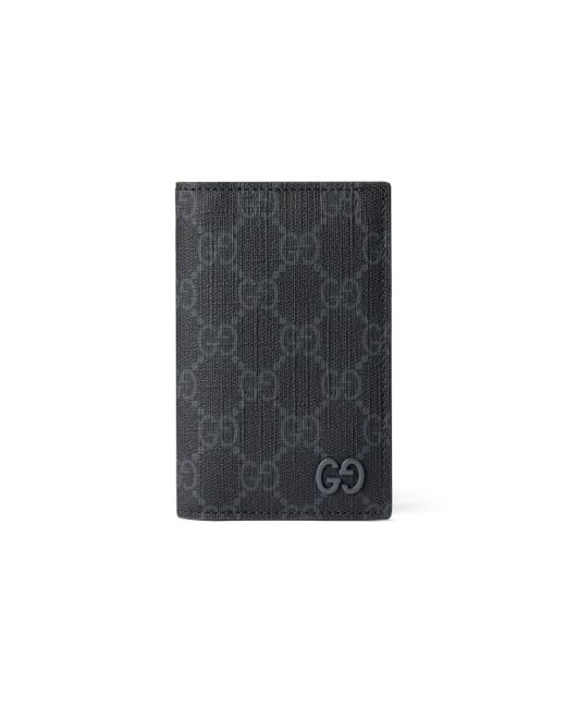 Gucci Gray GG Long Card Case With GG Detail for men