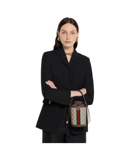 Gucci Natural Ophidia Mini Bucket Bag