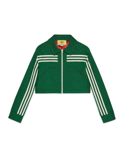 Veste à jacquard adidas x Gucci en coloris Green