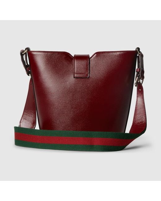 Gucci Red Mini Bucket Shoulder Bag