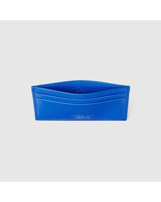 Gucci Blue Lira Card Case, Leather for men