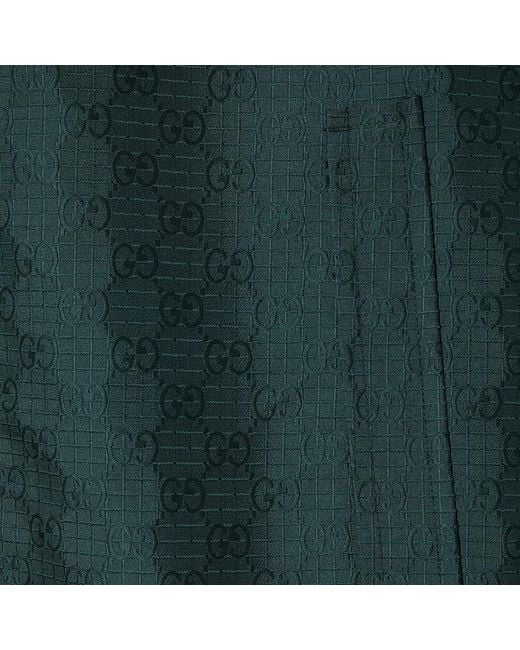 Veste Zippée Réversible En Coton Indéchirable Gg, Taille Gucci pour homme en coloris Green