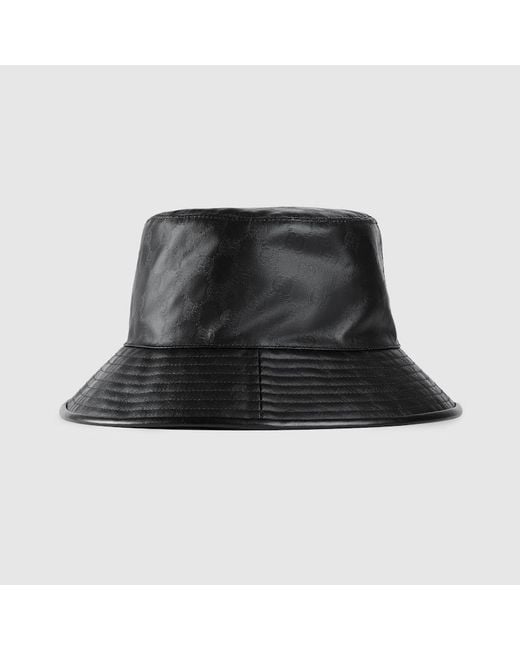 Gucci Black GG Crystal Bucket Hat