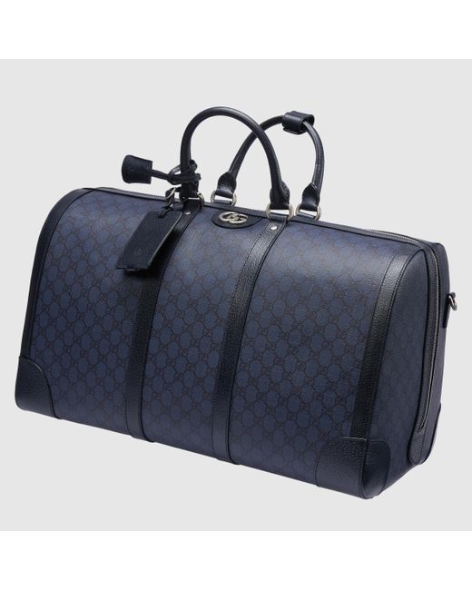 Gucci Ophidia Large Duffle Bag in Blue for Men Lyst