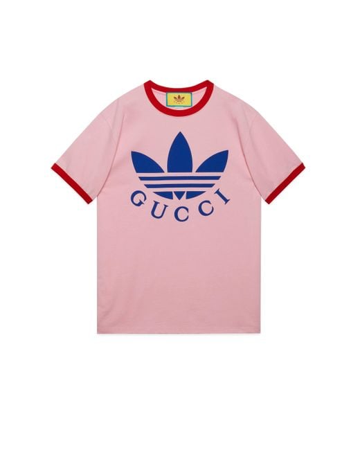 Gucci Pink Adidas X Cotton Jersey T-shirt