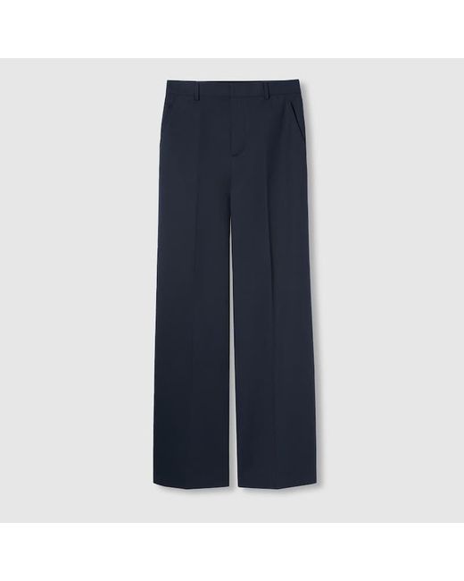 Gucci ライトコットンキャンバス パンツ, ブルー, ウェア Blue