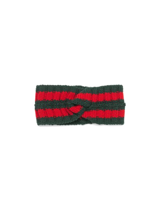 Gucci Wolle Stirnband aus Rippstrick in Grün | Lyst DE