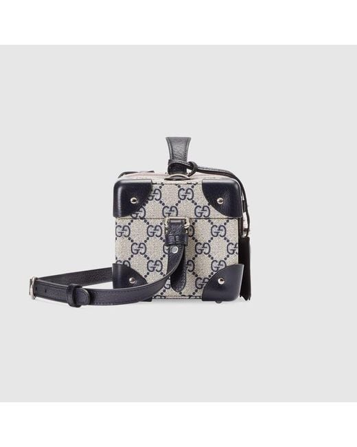 Gucci Blue Savoy Small Rigid Jewelry Box