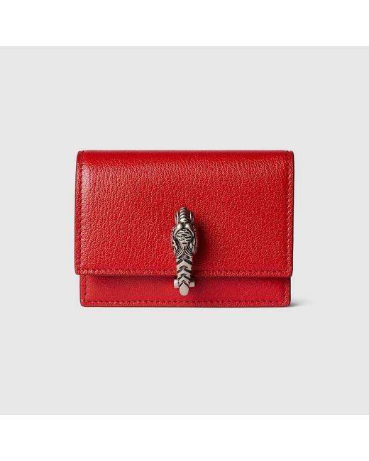 Gucci Red Dionysus Small Wallet, Leather