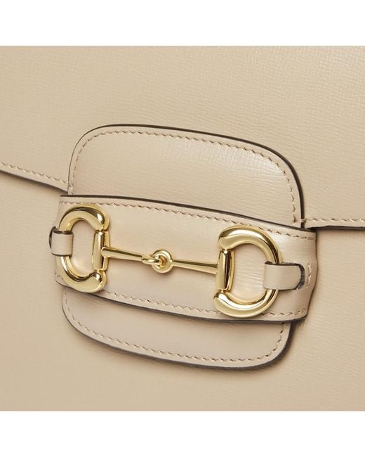 Sac À Épaule Horsebit 1955 Moyen Format Gucci en coloris Natural